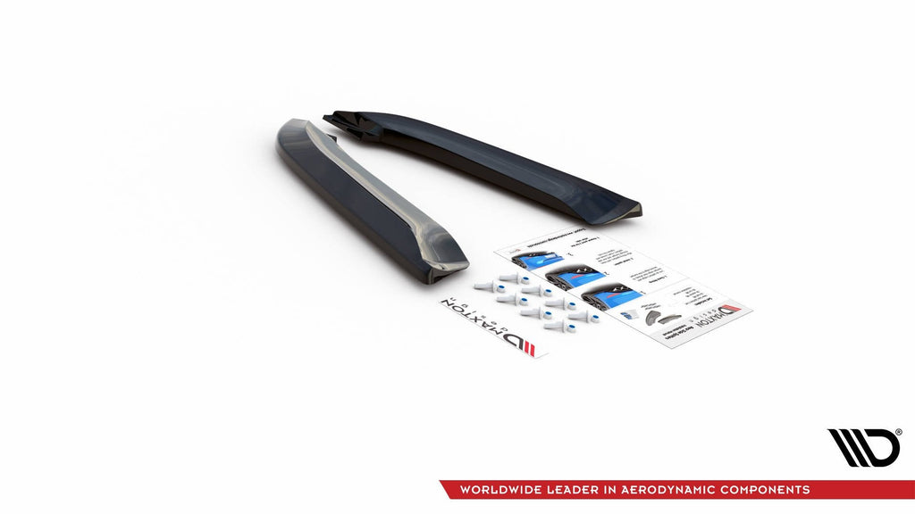 MAXTON DESIGN REAR SIDE SPLITTERS V.2 AUDI RS4 SEDAN B7 (set for Maxton valance)