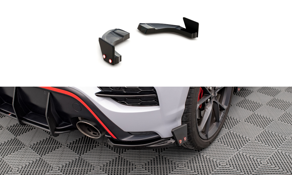 MAXTON DESIGN Rear Side Splitters V.1 + Flaps Hyundai Kona N Mk2
