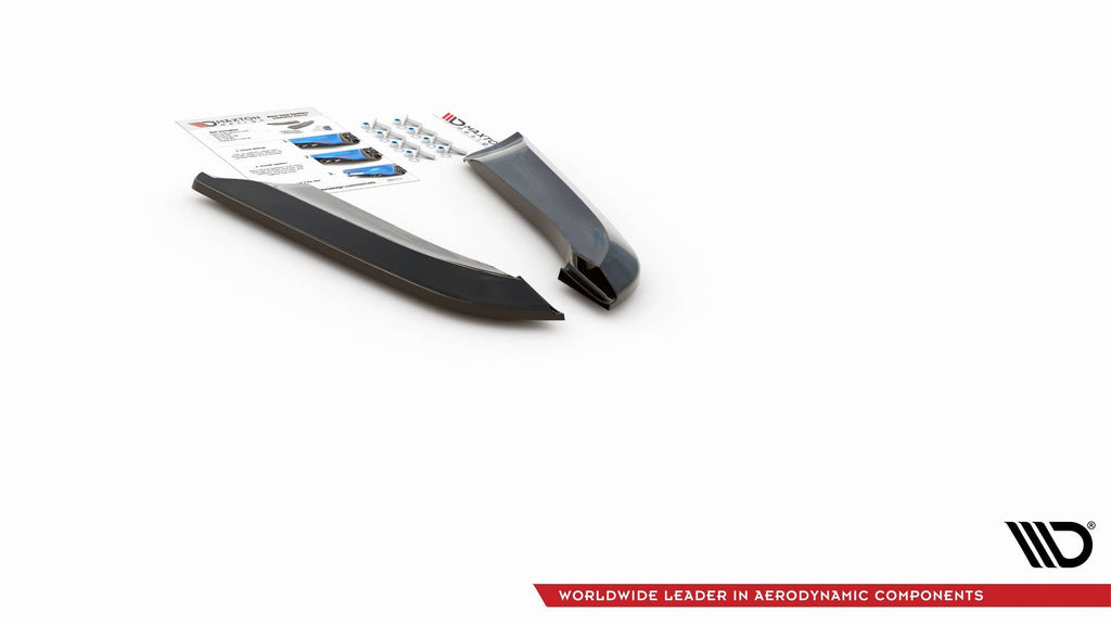 MAXTON DESIGN REAR SIDE SPLITTERS V.2 AUDI RS4 SEDAN B7 (set for Maxton valance)