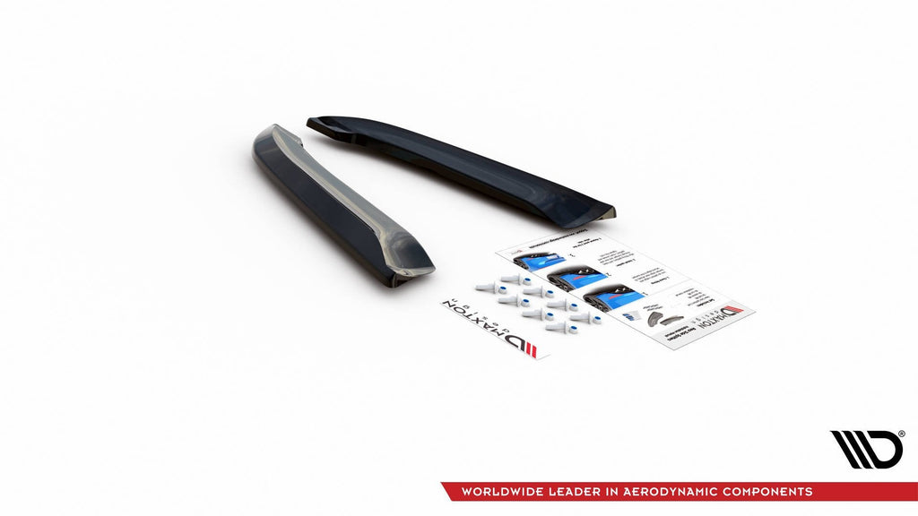 MAXTON DESIGN REAR SIDE SPLITTERS V.2 AUDI RS4 SEDAN B7 (set for Maxton valance)