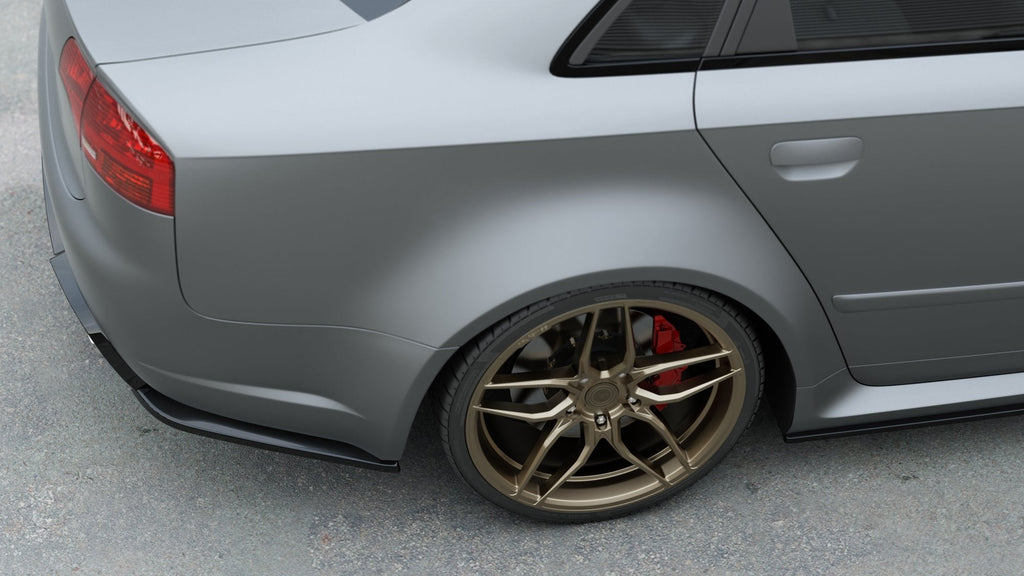 MAXTON DESIGN REAR SIDE SPLITTERS V.2 AUDI RS4 SEDAN B7 (set for Maxton valance)