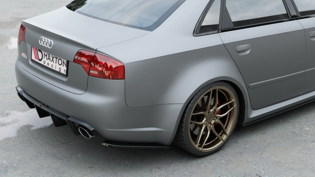 MAXTON DESIGN REAR SIDE SPLITTERS V.2 AUDI RS4 SEDAN B7