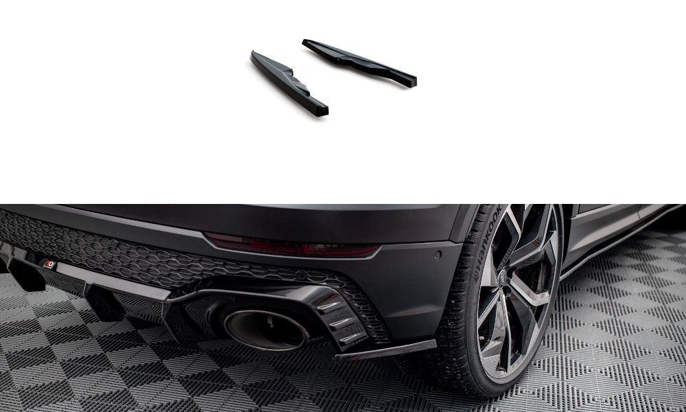 MAXTON DESIGN REAR SIDE SPLITTERS V.2 AUDI RSQ8 MK1 (set for valance)