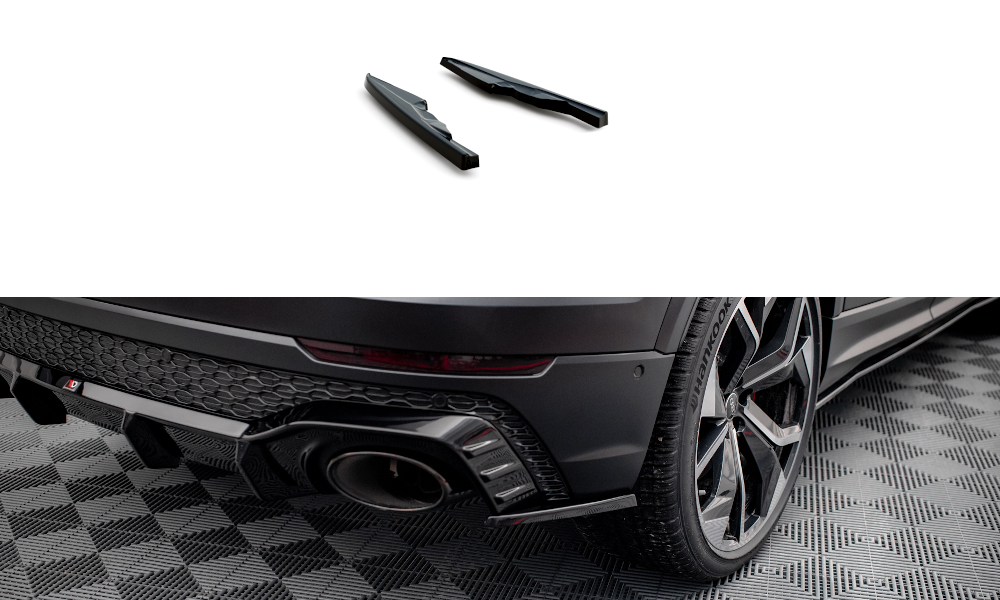 MAXTON DESIGN REAR SIDE SPLITTERS V.2 AUDI RSQ8 MK1 (set for Maxton valance)