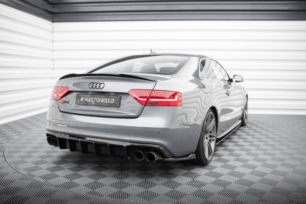 MAXTON DESIGN REAR SIDE SPLITTERS V.2 AUDI S5 COUPE 8T FACELIFT (set for Maxton valance)