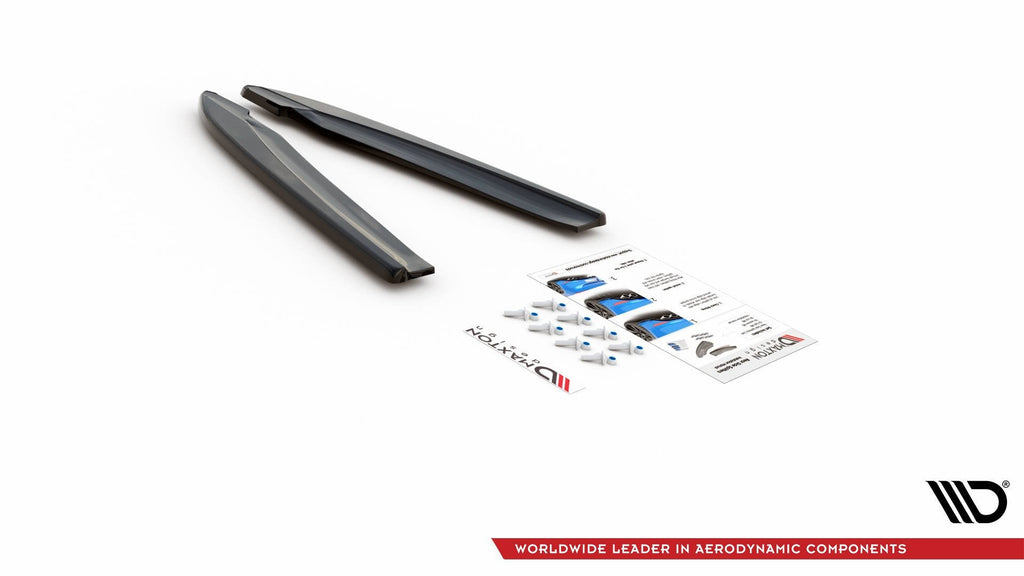 MAXTON DESIGN REAR SIDE SPLITTERS V.2 AUDI S8 D4 FACELIFT (set for Maxton valance)