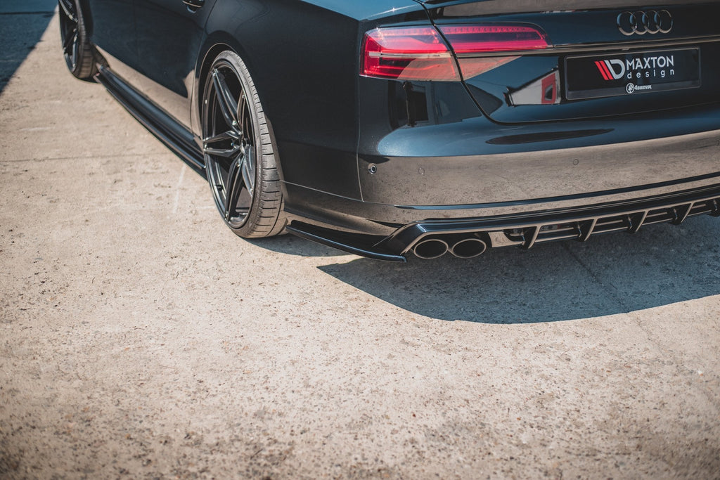 MAXTON DESIGN REAR SIDE SPLITTERS V.2 AUDI S8 D4 FACELIFT (set for Maxton valance)