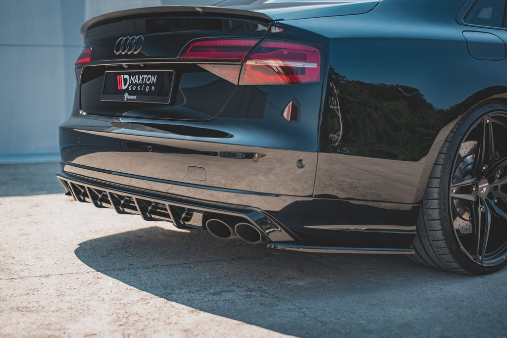 MAXTON DESIGN REAR SIDE SPLITTERS V.2 AUDI S8 D4 FACELIFT (set for Maxton valance)