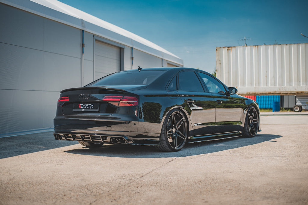 MAXTON DESIGN REAR SIDE SPLITTERS V.2 AUDI S8 D4 FACELIFT (set for Maxton valance)