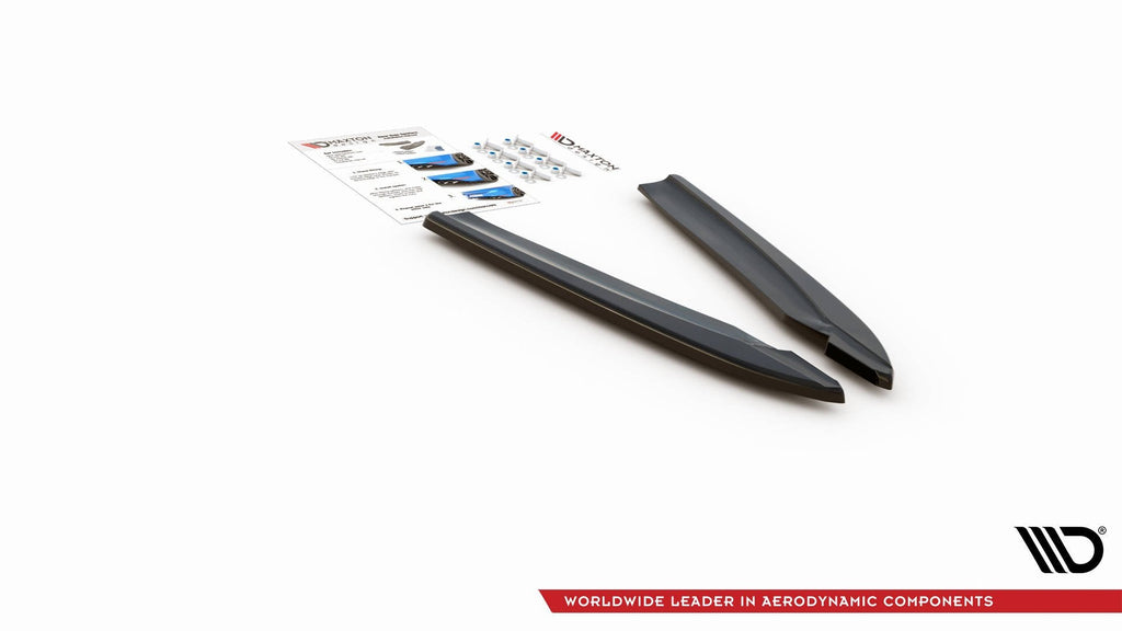 MAXTON DESIGN REAR SIDE SPLITTERS V.2 AUDI S8 D4 FACELIFT (set for Maxton valance)