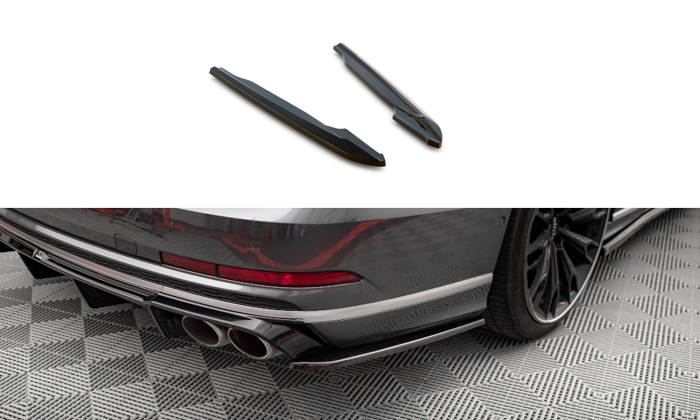 MAXTON DESIGN REAR SIDE SPLITTERS V.2 AUDI S8 D5 (SET FOR MAXTON VALANCE)