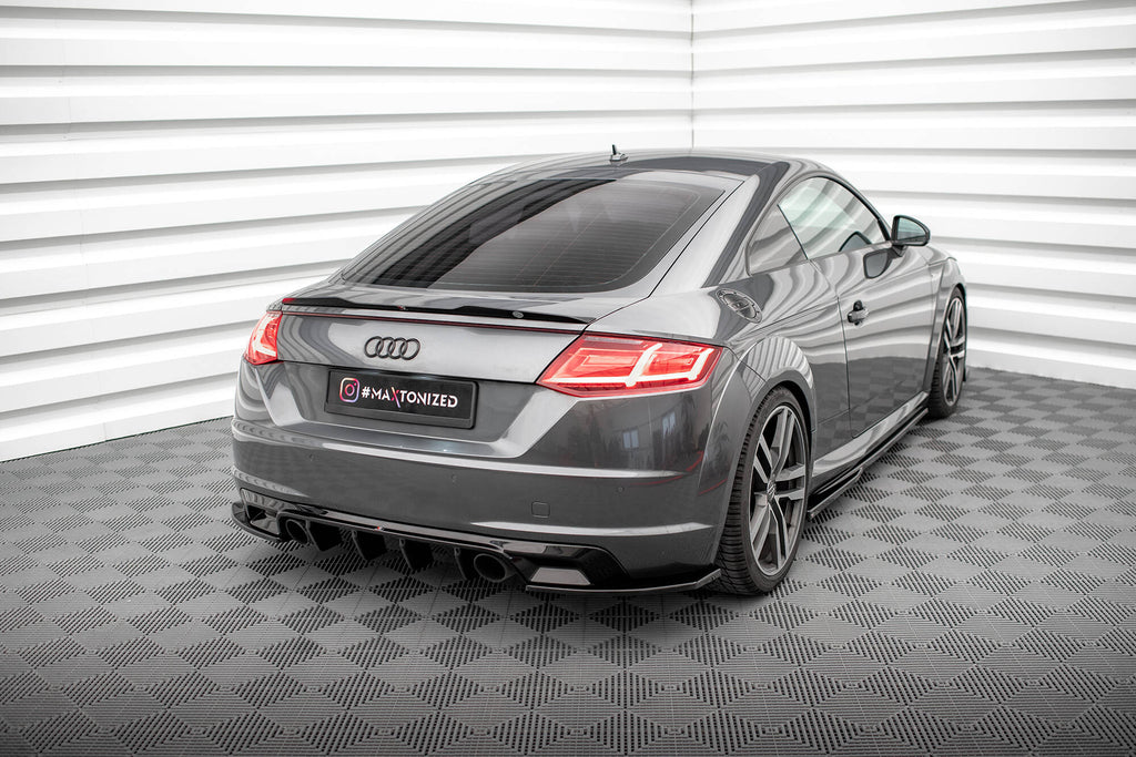 MAXTON DESIGN Rear Side Splitters V.2 Audi TT S-Line 8S (set for Maxton valance)