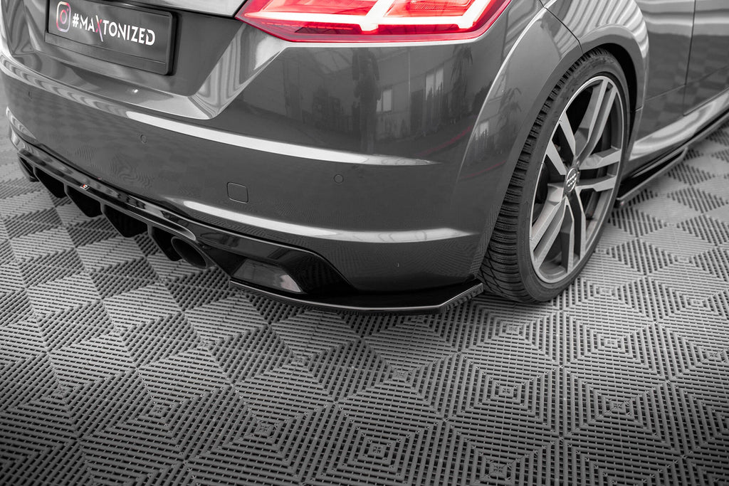 MAXTON DESIGN Rear Side Splitters V.2 Audi TT S-Line 8S (set for Maxton valance)