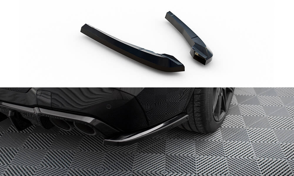 MAXTON DESIGN Rear Side Splitters V.2 BMW X3 M F97 / F97 Facelift (set for Maxton valance)