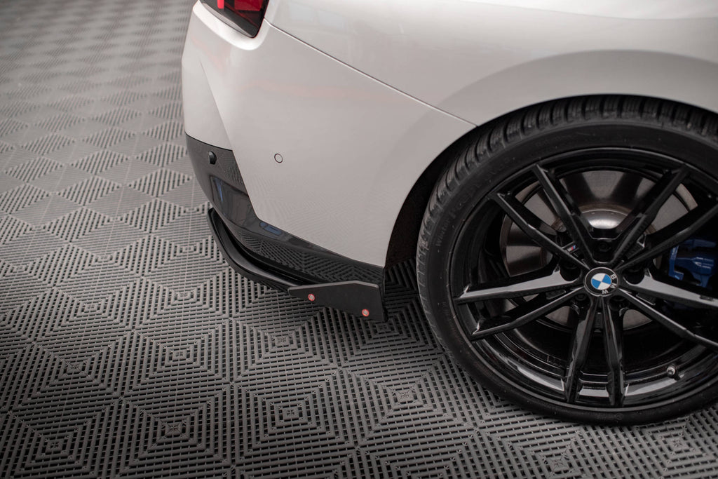 MAXTON DESIGN REAR SIDE SPLITTERS V.2 + FLAPS BMW 2 COUPE M-PACK G42