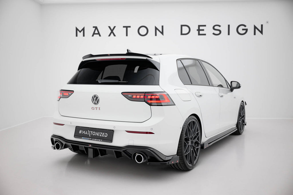 MAXTON DESIGN REAR SIDE SPLITTERS + FLAPS V.2 VOLKSWAGEN GOLF 8 GTI