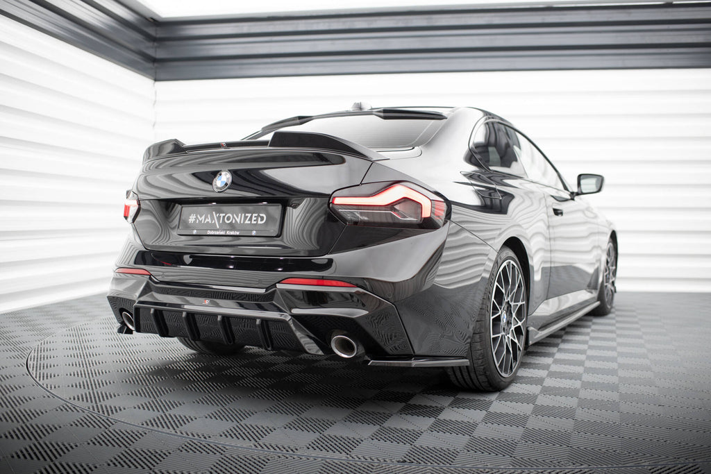 MAXTON DESIGN REAR SIDE SPLITTERS V.3 BMW 2 G42 (set for Maxton valance)