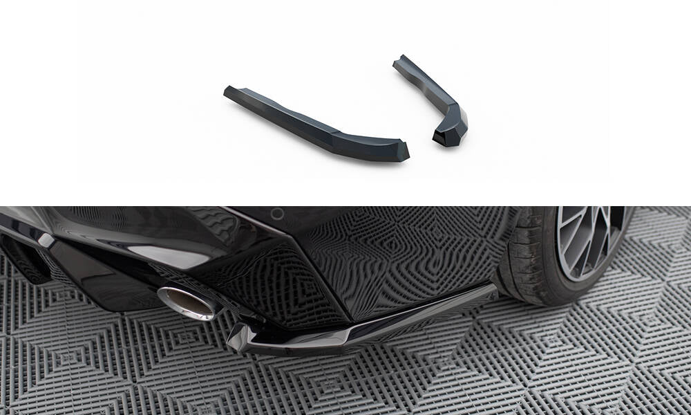 MAXTON DESIGN REAR SIDE SPLITTERS V.3 BMW 2 G42 (set for Maxton valance)