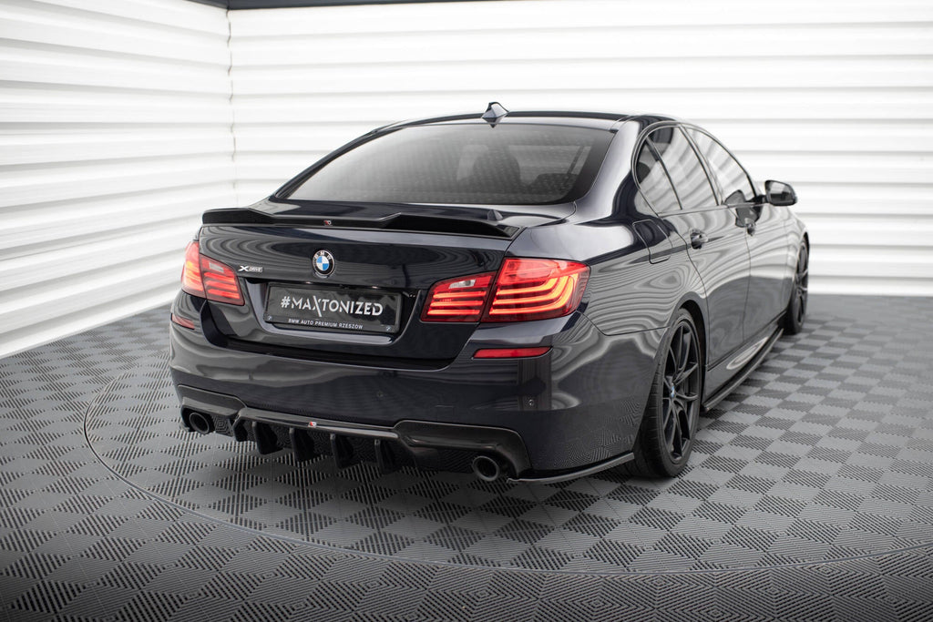 MAXTON DESIGN REAR SIDE SPLITTERS V.3 BMW 5 M-PACK F10 / F11 (set for Maxton valance)