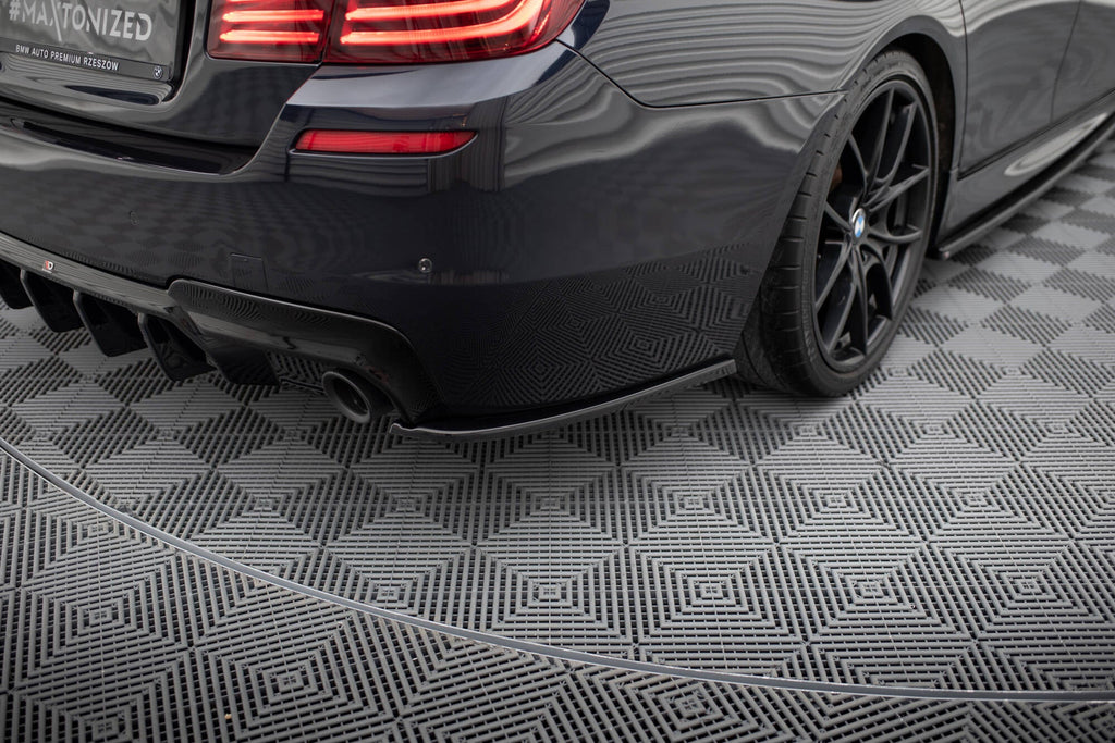 MAXTON DESIGN REAR SIDE SPLITTERS V.3 BMW 5 M-PACK F10 / F11 (set for Maxton valance)