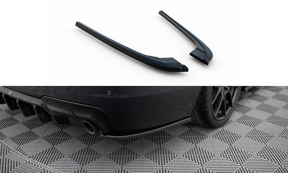 MAXTON DESIGN REAR SIDE SPLITTERS V.3 BMW 5 M-PACK F10 / F11 (set for Maxton valance)