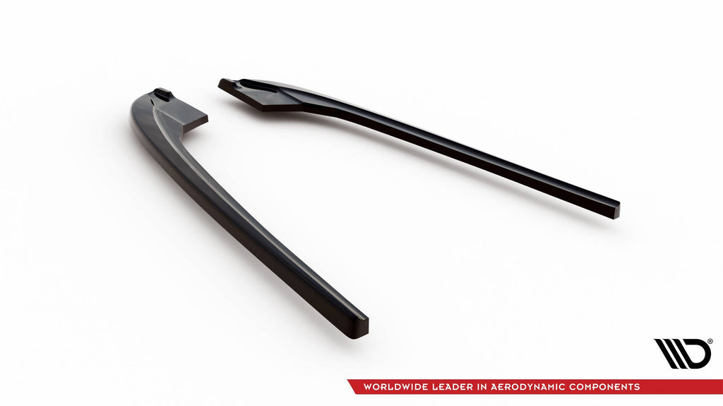MAXTON DESIGN REAR SIDE SPLITTERS V.3 BMW 5 M-PACK F10 / F11 (set for Maxton valance)