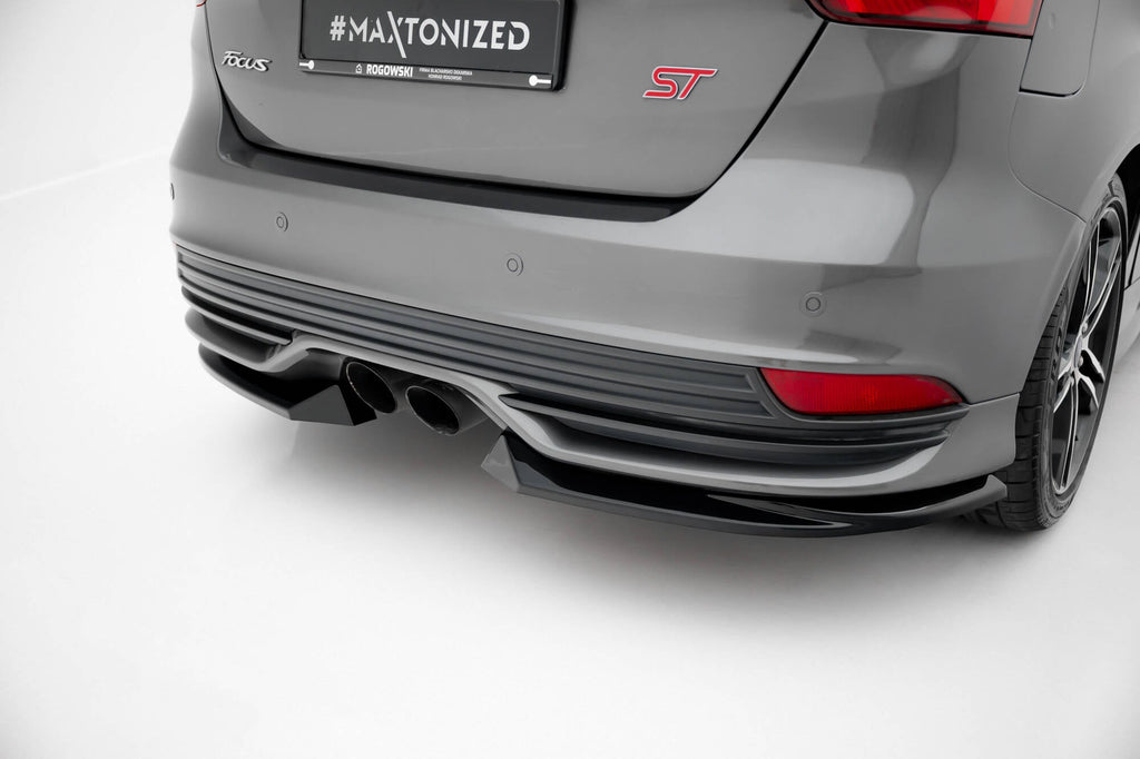 MAXTON DESIGN Rear Side Splitters V.3 Ford Focus ST Mk3 Facelift