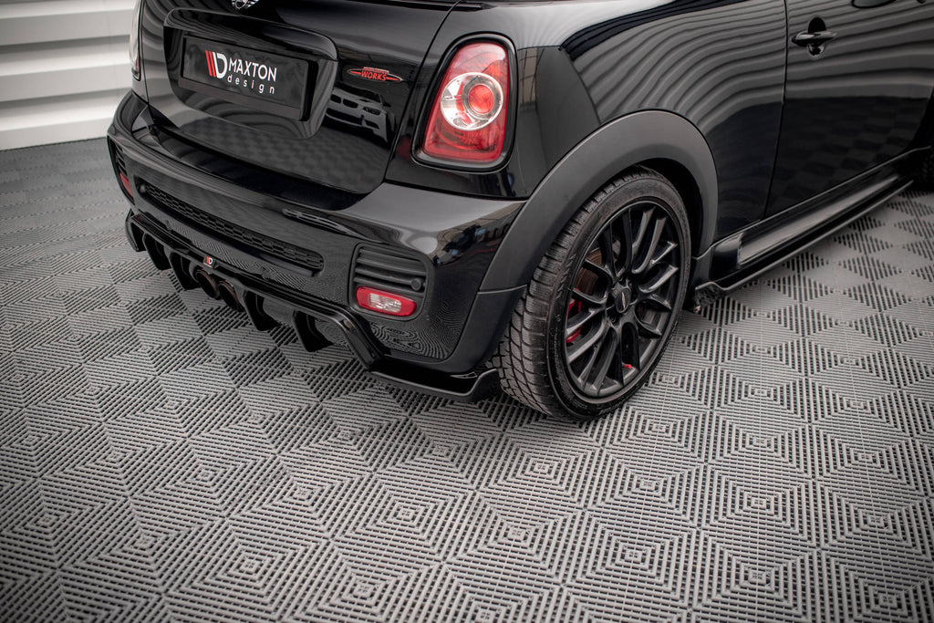 MAXTON DESIGN REAR SIDE SPLITTERS V.3 MINI COOPER JOHN COOPER WORKS R56 (MAXTON VALANCE SET)