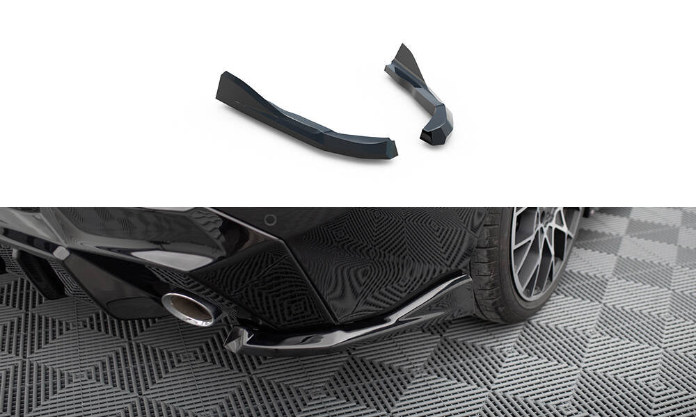 MAXTON DESIGN REAR SIDE SPLITTERS V.4 BMW 2 G42 (set for Maxton valance)