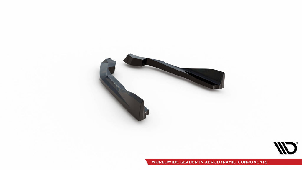 MAXTON DESIGN REAR SIDE SPLITTERS V.4 BMW 2 G42 (set for Maxton valance)