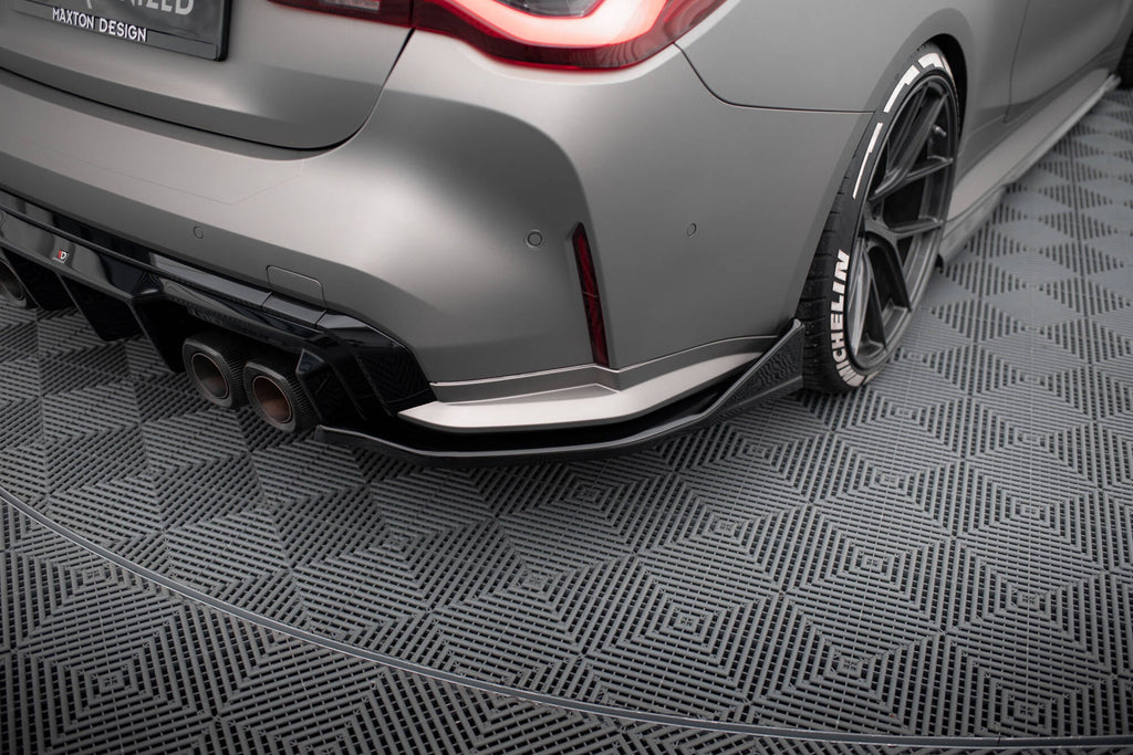 MAXTON DESIGN Rear Side Splitters V.5 (set for Maxton valance v.1) BMW M4 G82