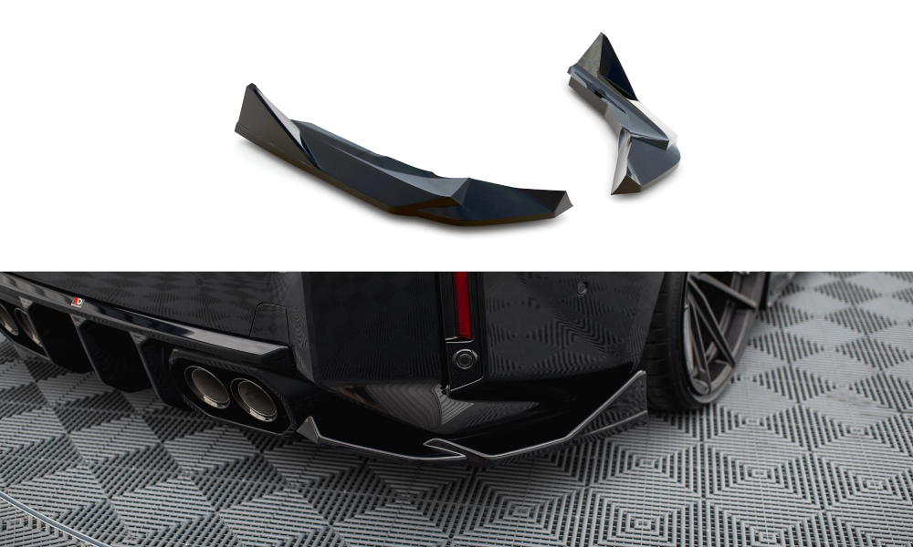 MAXTON DESIGN Rear Side Splitters V.6 BMW M2 G87 (set for Maxton valance v.2)