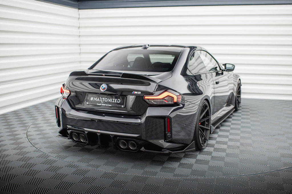 MAXTON DESIGN Rear Side Splitters V.6 BMW M2 G87 (set for Maxton valance v.2)