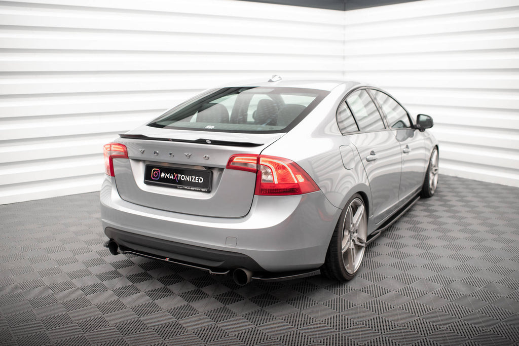 S60r Rear MAXTON DESIGN REAR SIDE SPLITTERS VOLVO S60 R-DESIGN MK2 – New German ...