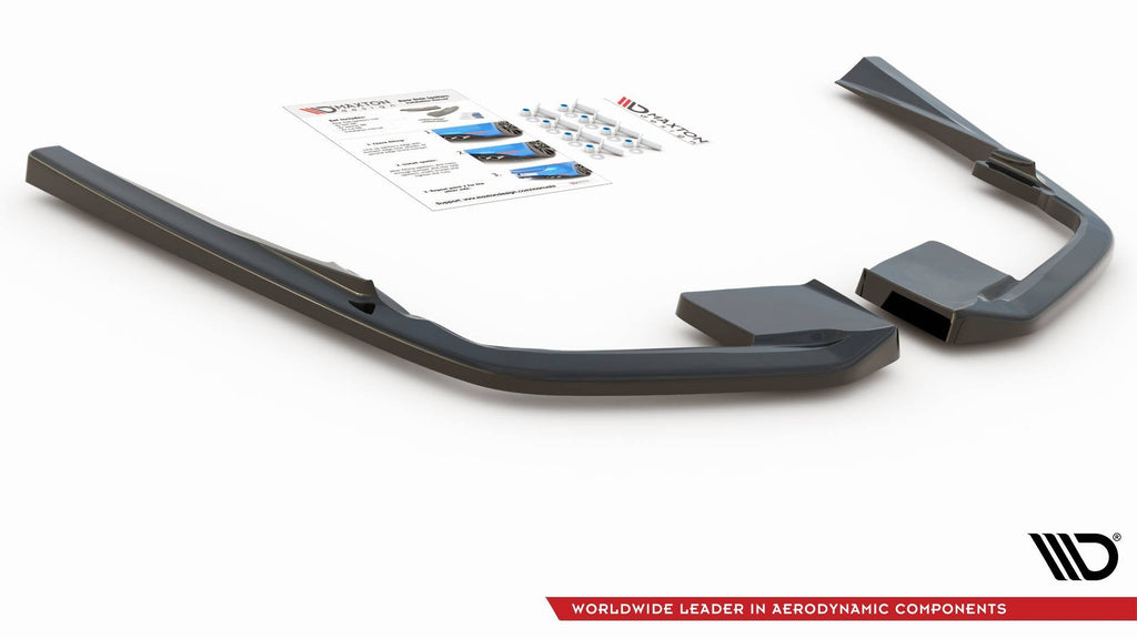 MAXTON DESIGN REAR SIDE SPLITTERS VOLVO S60 R-DESIGN MK3