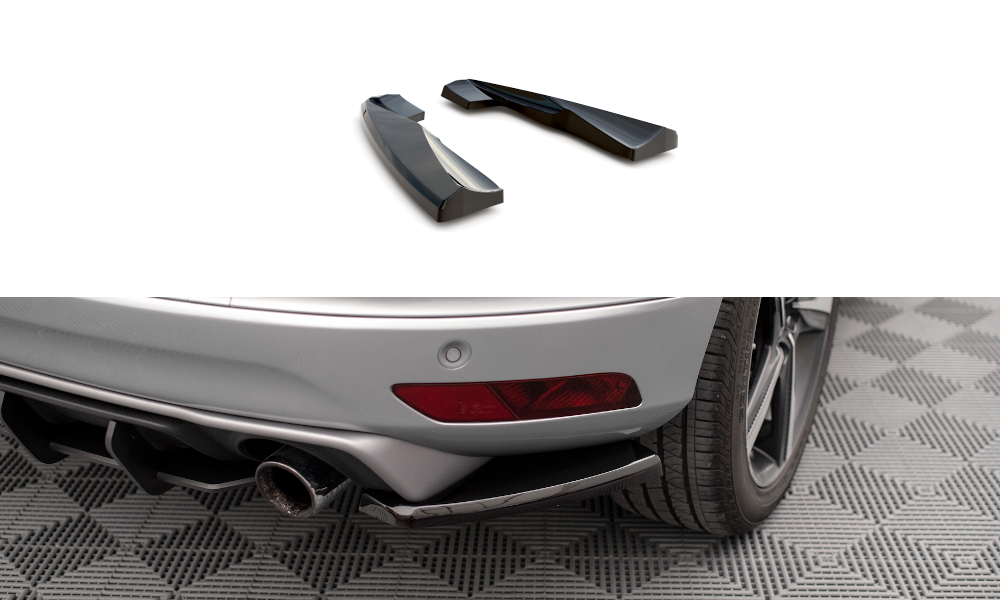 MAXTON DESIGN REAR SIDE SPLITTERS VOLVO XC60 R-DESIGN MK1 FACELIFT