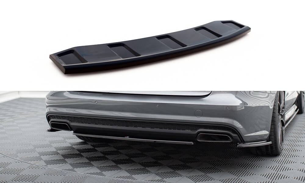 MAXTON DESIGN CENTRAL REAR SPLITTER AUDI A6 S-LINE C7 FL