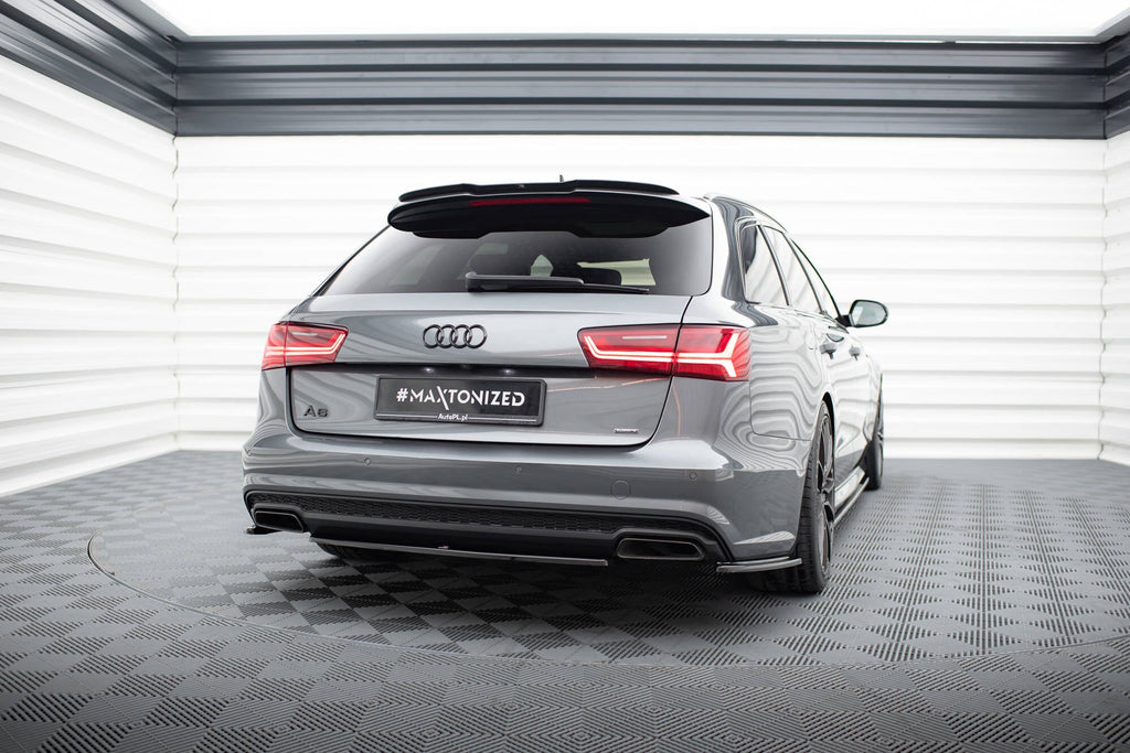 MAXTON DESIGN CENTRAL REAR SPLITTER AUDI A6 S-LINE C7 FL
