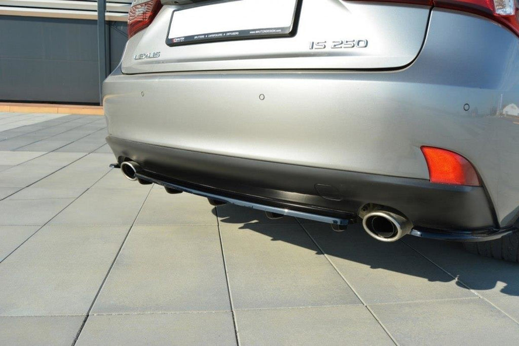 MAXTON DESIGN Rear Splitter Lexus IS Mk3 T (with vertical bars)