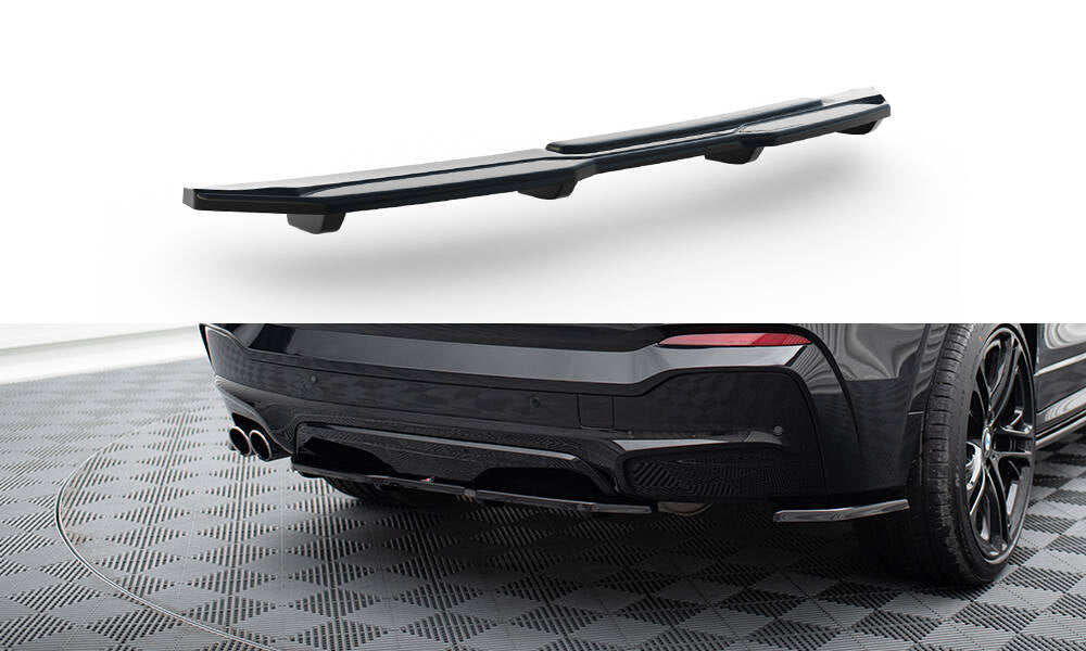 MAXTON DESIGN CENTRAL REAR SPLITTER BMW X4 M-PACK (WITH A VERTICAL BAR)