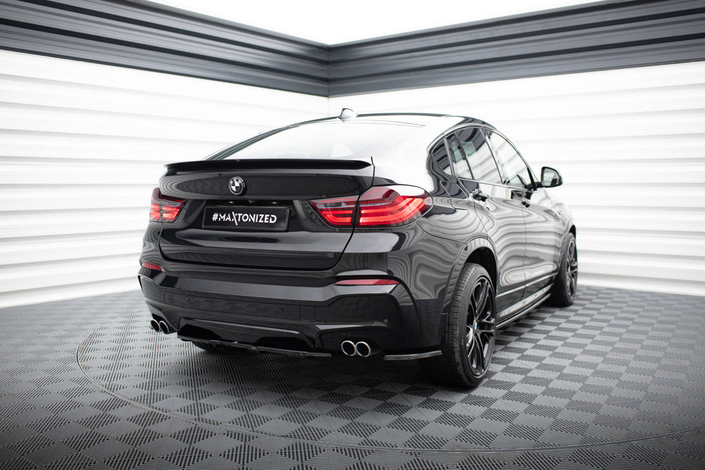 MAXTON DESIGN CENTRAL REAR SPLITTER BMW X4 M-PACK (WITH A VERTICAL BAR)