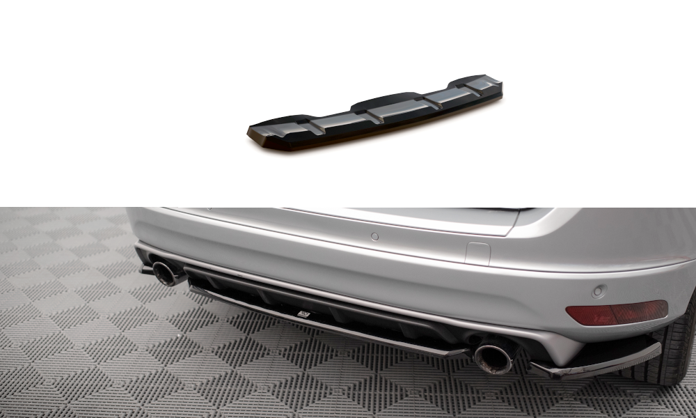 MAXTON DESIGN REAR SPLITTER FOR VOLVO XC60 R-DESIGN MK1 FACELIFT