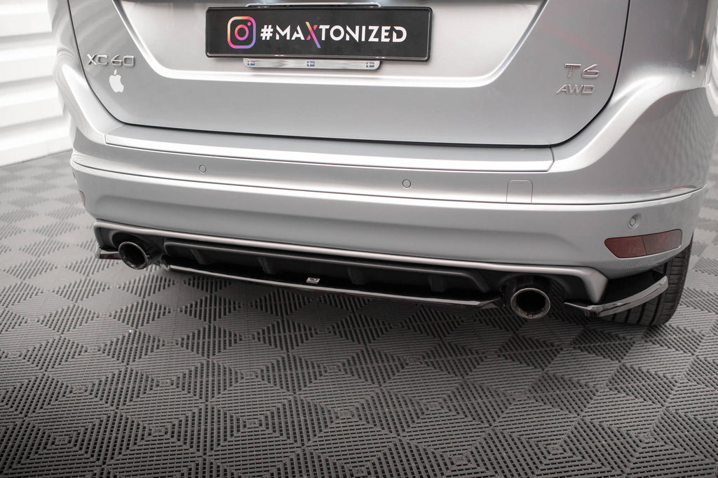 MAXTON DESIGN REAR SPLITTER FOR VOLVO XC60 R-DESIGN MK1 FACELIFT