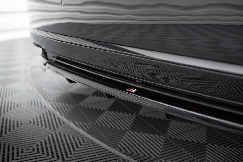 MAXTON DESIGN CENTRAL REAR SPLITTER (WITH VERTICAL BARS) AUDI A8 D4 FACELIFT