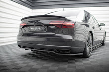 Load image into Gallery viewer, MAXTON DESIGN CENTRAL REAR SPLITTER (WITH VERTICAL BARS) AUDI A8 D4 FACELIFT