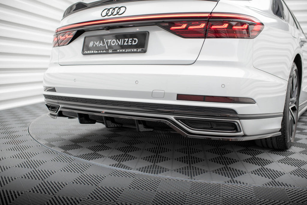 MAXTON DESIGN Rear Splitter (with vertical bars) Audi A8 S-Line D5