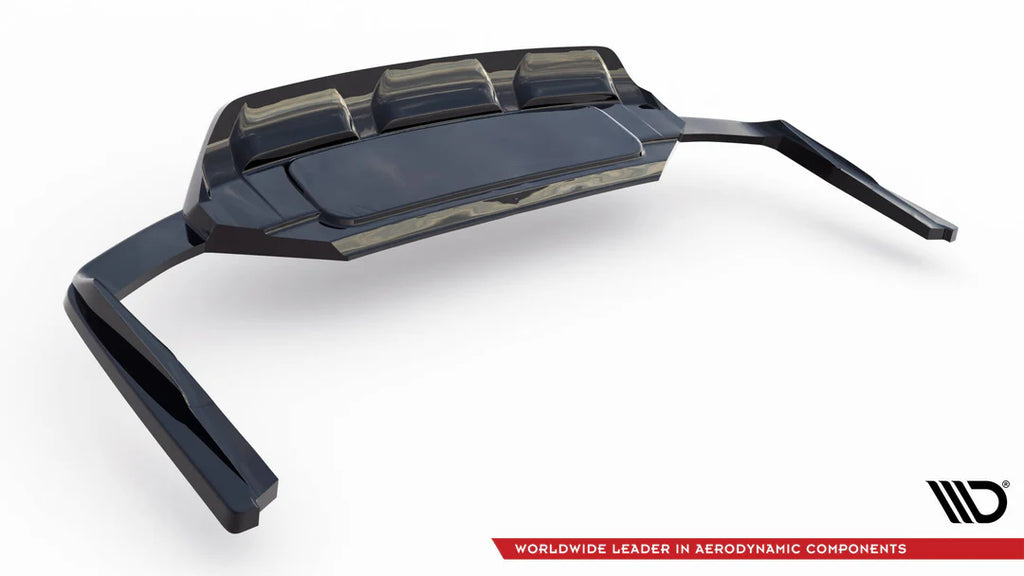 Maxton Design Rear splitter (with vertical bars) Audi SQ7 (4M) facelift