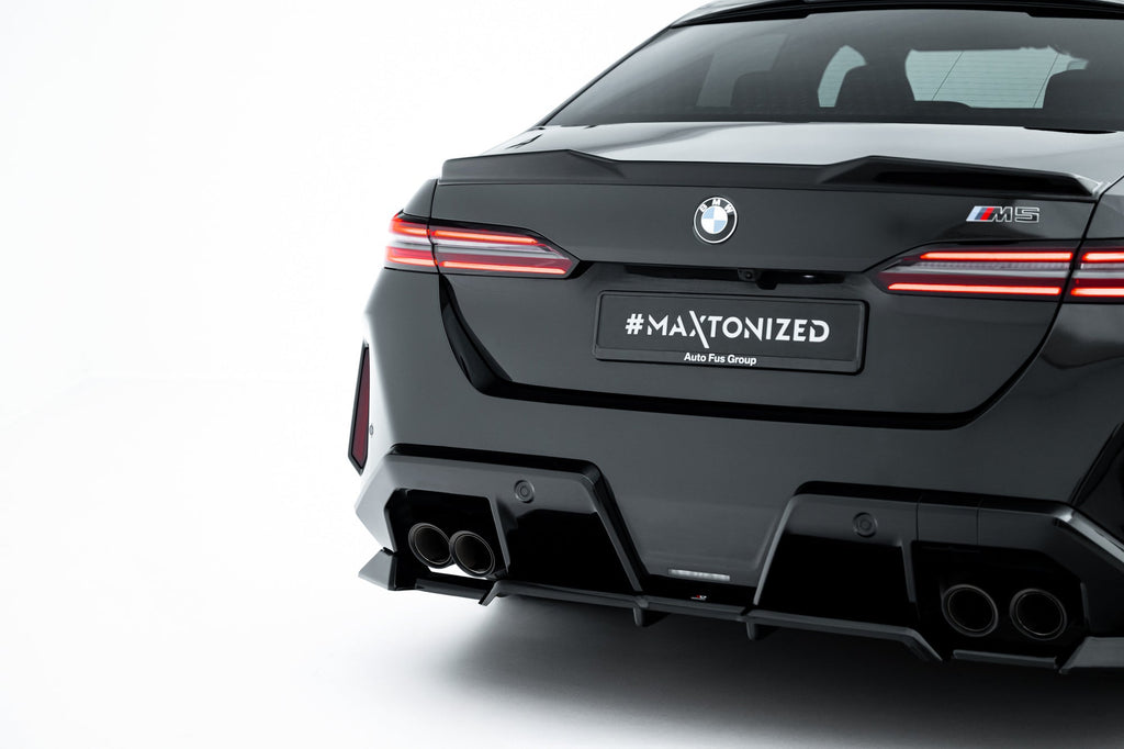 MAXTON DESIGN Rear Splitter (with vertical bars) BMW M5 Sedan / Touring G90