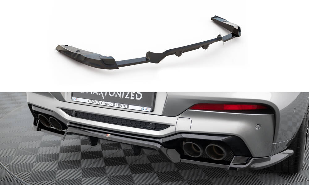 MAXTON DESIGN Rear Splitter (with vertical bars) BMW X4 M F98