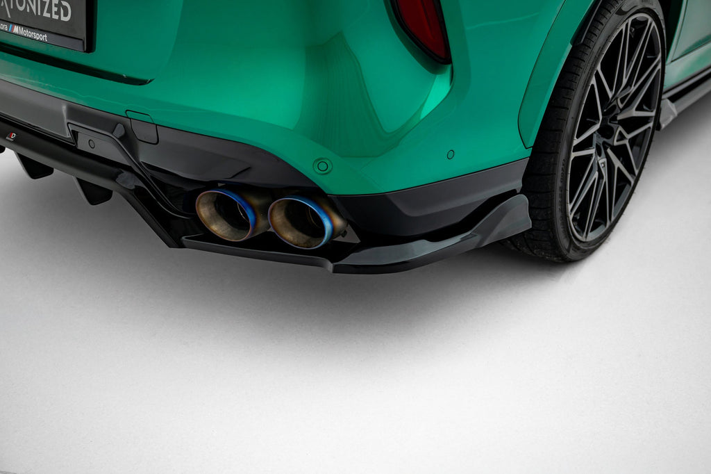 MAXTON DESIGN CENTRAL REAR SPLITTER (WITH VERTICAL BARS) BMW X6 M F96 / F96 Facelift